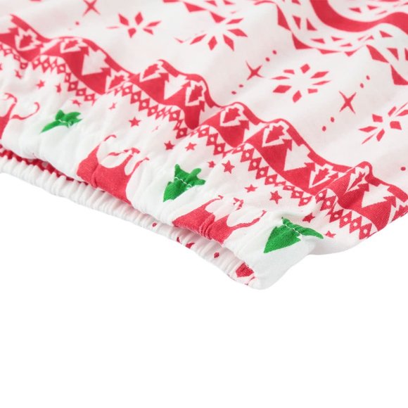 Matching Red & White Winter Christmas Family Pajamas PJs Striped Men Women Kids - Picture 5 of 16